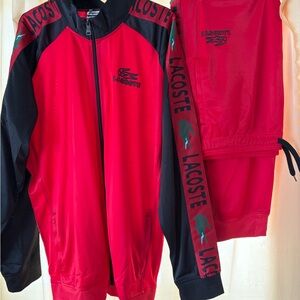 Lacoste Red and Black Jacket